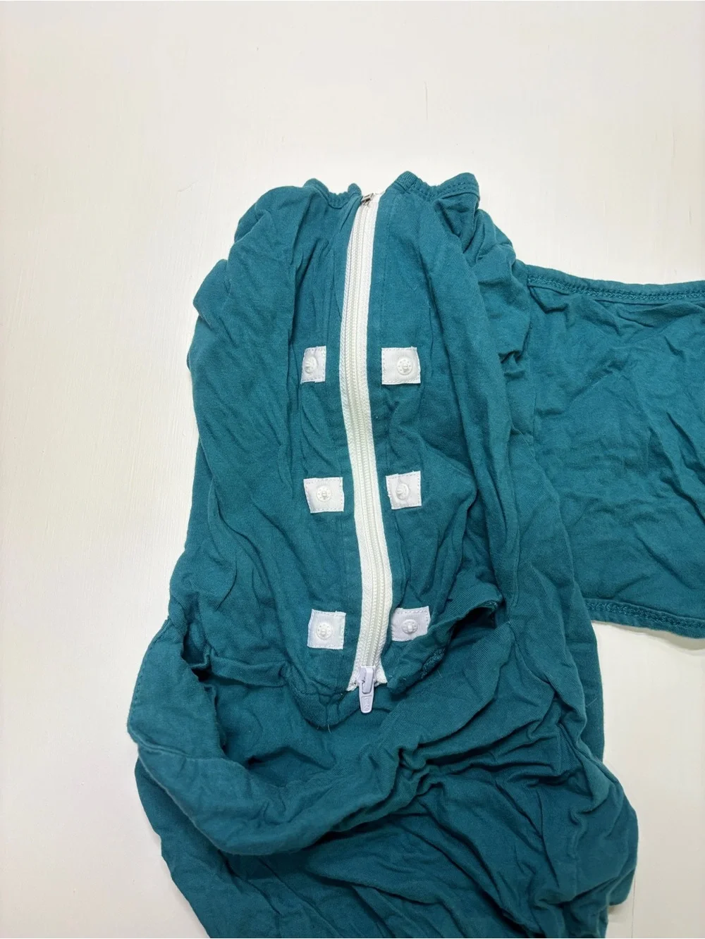 embé 2-Way Baby Swaddle Teal 12–18 lbs 100% Cotton